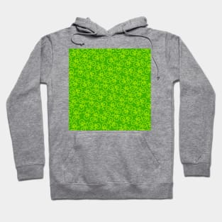 Bikes Green Pattern Hoodie